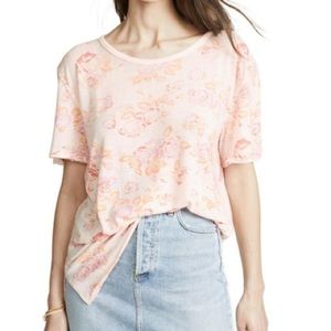 FREE PEOPLE Tourist Tee in Blush Combo Pink